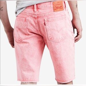NEW!! Men's Levi 511 Slim-Fit Cutoff Ripped Jean Shorts Pink W36